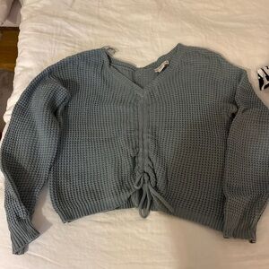 Sincerely Jules Blue V-Neck Sweater